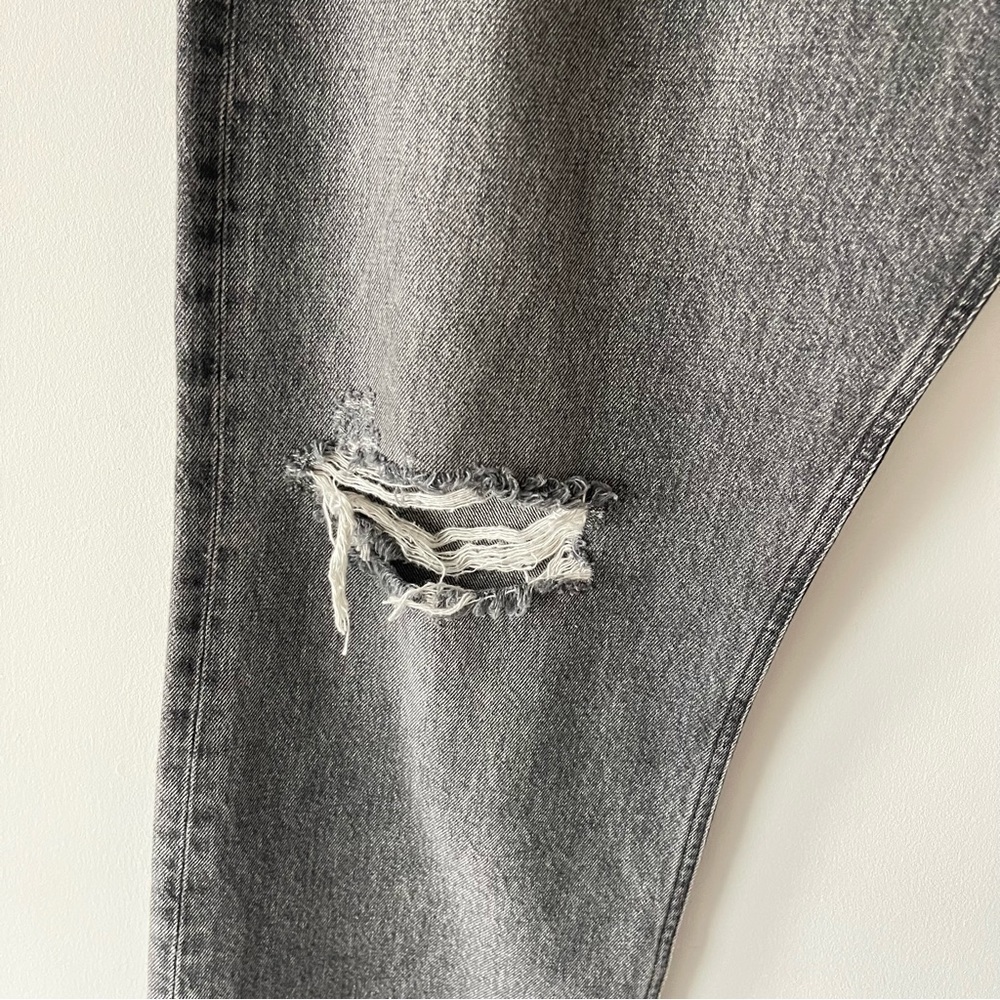 ❌SOLD❌ Agolde 90's Mid Rise Loose Fit High Rise Washed Black Denim Jeans size 34 - Picture 7 of 16